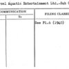 Universal Aquatic Entertainment Ltd.-Sub Concession