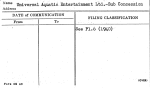 Universal Aquatic Entertainment Ltd.-Sub Concession