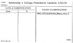 University & College Presidents Luncheon 1/21/39