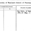 University of Maryland--School of Pharmacy