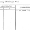 University of Michigan Press