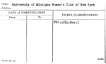 University of Michigan Women's Club of New york
