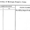 University of Michigan Women's Clubs