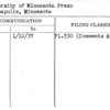University of Minnesota Press