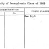 University of Pennsylvania Class of 1929