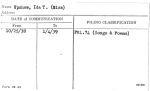 Upshaw, Ida T. (Miss)