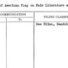Use of American Flag on Fair Literature and Posters
