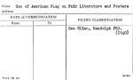 Use of American Flag on Fair Literature and Posters