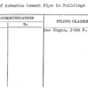 Use of Asbestos Cement Pipe in Buildings