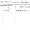 Use and Operation of Automotive Equipment