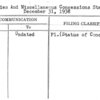 Utilities And Miscellaneous Concessions Status As Of December 31, 1938