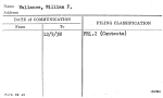 Vallance, William F.