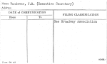 Vandever, J.B. (Executive Secretary)