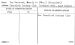 Van Nostrand, Morris A. (Mrs.) (President)