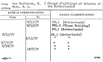 van Rechteren, W. (Charg? d'affaires ad interim of the Netherlands)