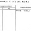Van Schaack, H.C. (Jr.) (Mrs. Mary K.)