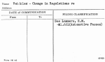 Vehicles - Change in Regulations re