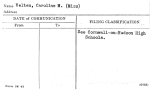 Velten, Caroline M. (Miss)
