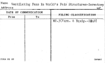 Ventilating Fans in World's Fair Structures-Inventory of