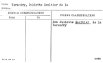 Verendry, Juliette Gaultier de la