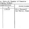 Vermont, State of, Chamber of Commerce