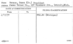 Vernor, James (Jr.) President
