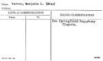 Verver, Marjorie L. (Miss)