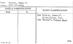 Victor, James F.