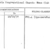 Victoria Congregational Church- Mens Club of