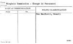 Virginia Commission - Change in Personnel