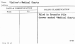 Visitor's Medical Charts
