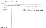 Volmar, Walter J.