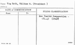 Vom Rath, William H. (President)