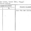 von der Goltz, Horst (Mrs. Peggy)