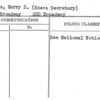 Vorhis, Harry S. (Exec: Secretary)