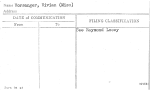 Vorsanger, Vivian (Miss)