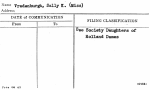 Vredenburgh, Sally K. (Miss)