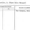 Wagenseller, D. (Plant Sales Manager)
