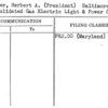 Wagner, Herbert A. (President) Baltimore, Md.