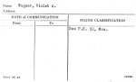 Wagner, Violet A.