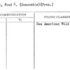 Walcott, Fred C. (Honorable) (Pres.)