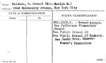 Waldman, B. Howard (Mrs. Mollie M.)