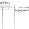 Walker, Wallace A.