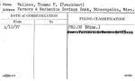 Wallace, Thomas F. (President)
