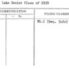 Walled Lake Senior Class of 1939