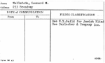 Wallstein, Leonard M.