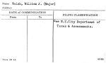 Walsh, William J. (Major)