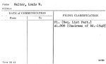 Walter, Louis W.