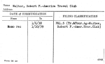 Walter, Robert F. -America Travel Club