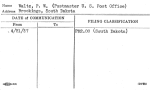 Waltz, P.W. (Postmaster U.S. Post Office)